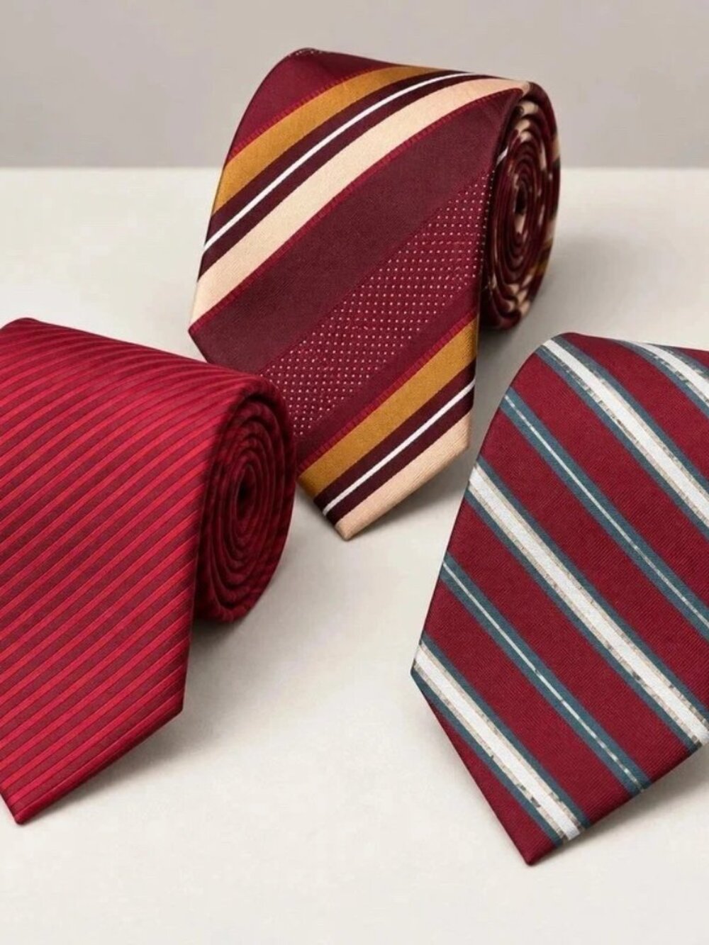 Three Red Necktie Bundle